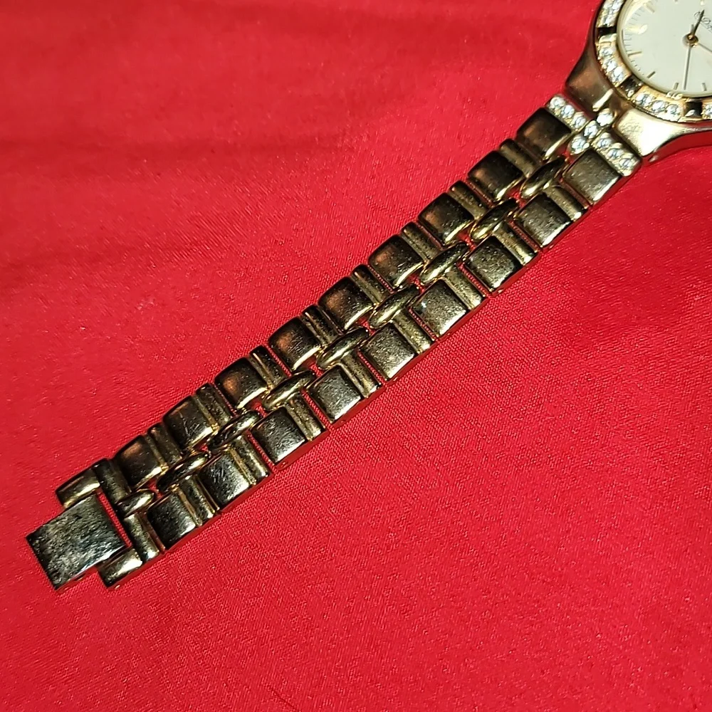 Dufonte Gold & Crystal Ladies' Quartz Watch‎